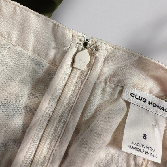 NWT Club Monaco Ivory Scalloped Lace ‘Jayne’ Mini Skirt Size 8 - Picture 6 of 14